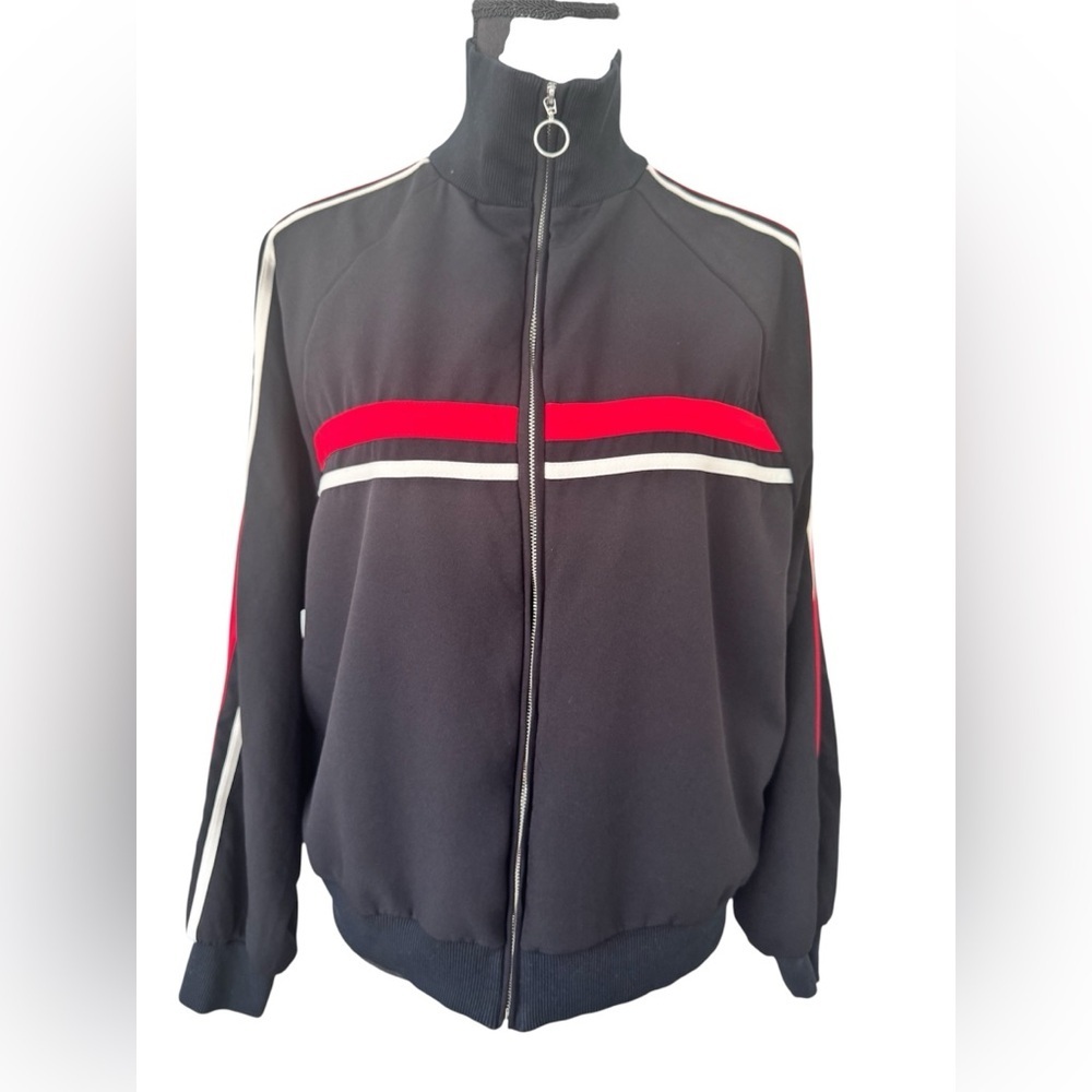 Zara  Black and Red Track Jacket, Size M